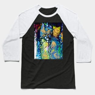 Colorful Abstract Oil Painting Artist Novelty Gift Baseball T-Shirt